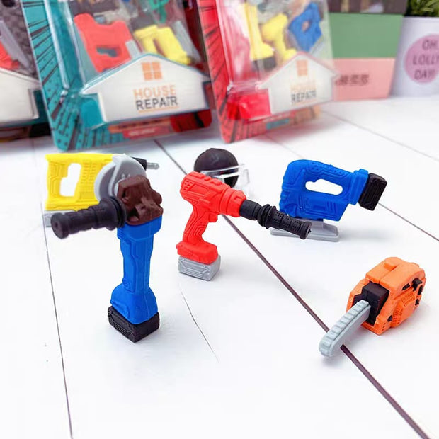 House Repair" Themed Eraser Set