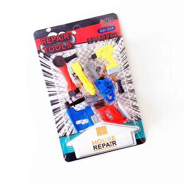House Repair" Themed Eraser Set