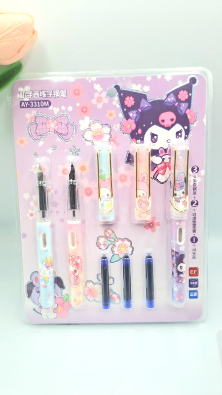 Kuromi 3-in-1 Calligraphy Pen Set
