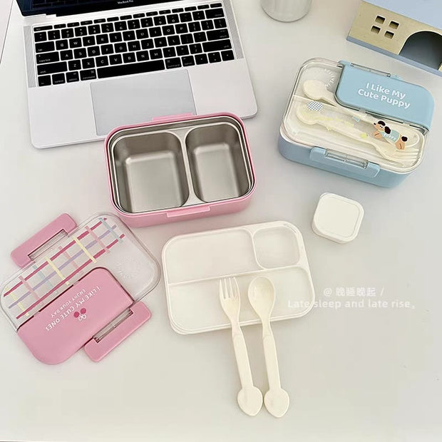 My Cute Puppy" Stainless Steel Lunch Box 