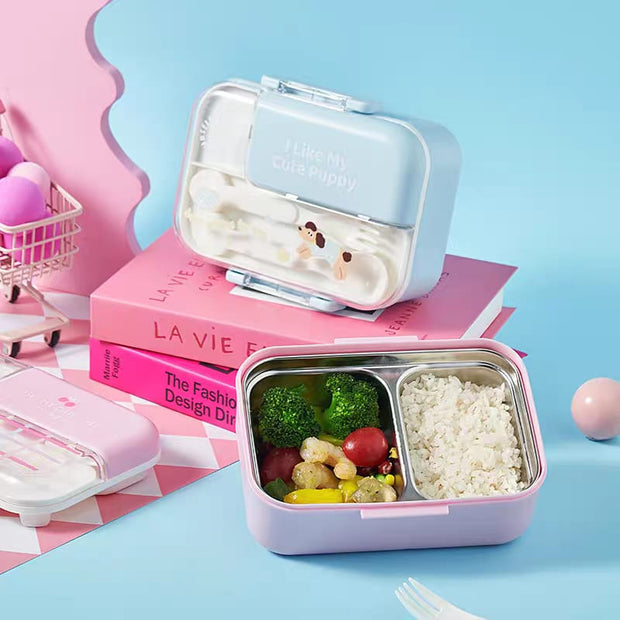 My Cute Puppy" Stainless Steel Lunch Box 