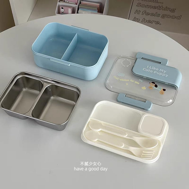 My Cute Puppy" Stainless Steel Lunch Box 