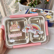 Premium Stainless Steel Lunch Box – Space-Themed & Durable