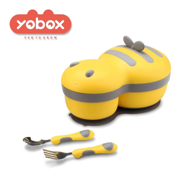 YoBox by FunToGrow – The All-in-One Kids' Bowl & Utensil Set