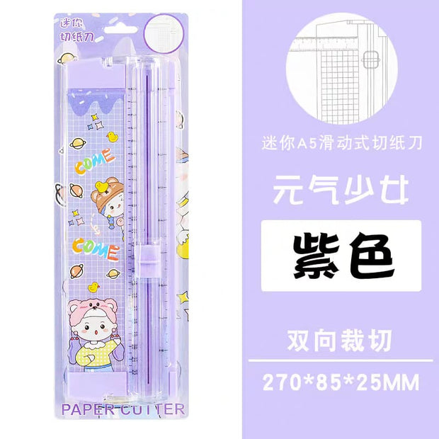 Mini A5 Sliding Paper Cutter - Dual-Blade for Smooth Cutting
