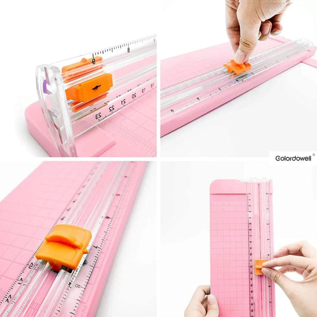 Mini A5 Sliding Paper Cutter - Dual-Blade for Smooth Cutting