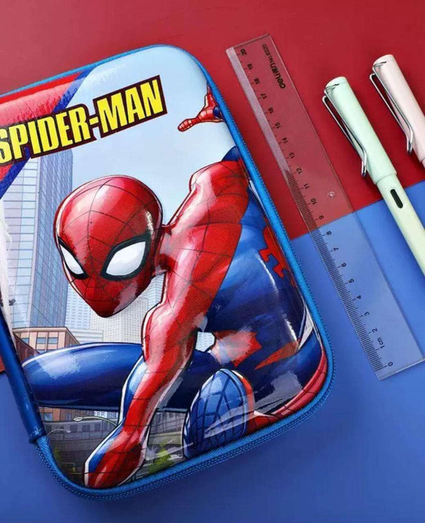 Marvel 3D Multi-Layer Pencil Case - Spider-Man & Captain America