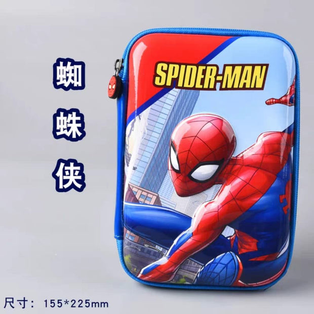 Marvel 3D Multi-Layer Pencil Case - Spider-Man & Captain America