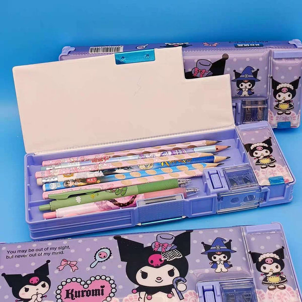 Kuromi & Frozen Multifunctional Geometry Set - Stylish Case 