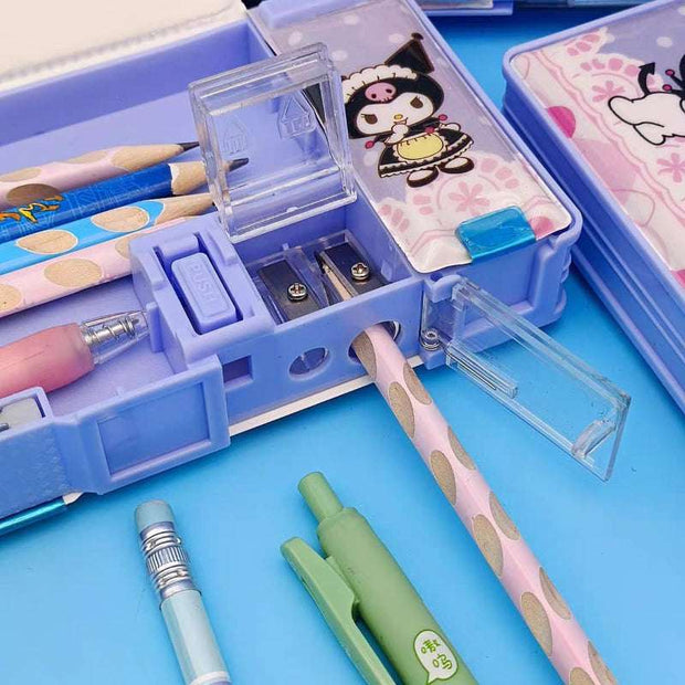 Kuromi & Frozen Multifunctional Geometry Set - Stylish Case 