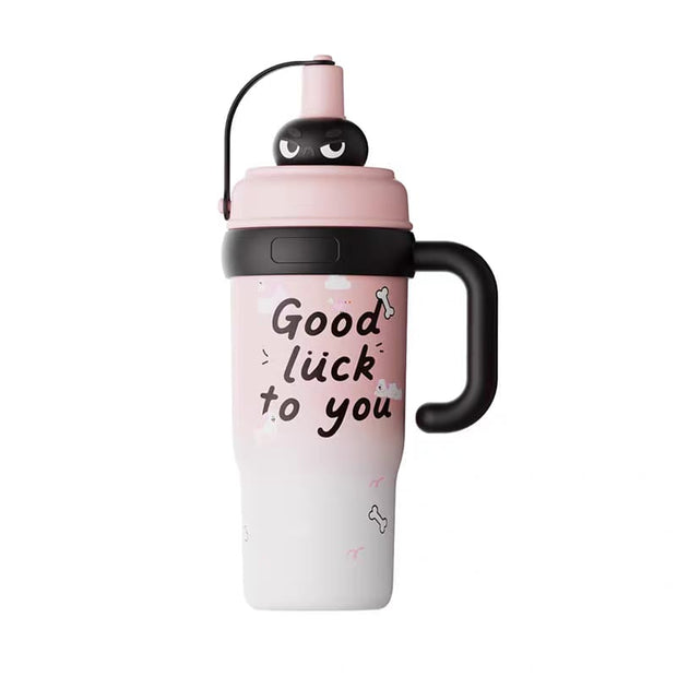 "Good Luck To You" Tumbler - Dual-Drink Lid & 360° Leak-Proof Seal - 780 ML
