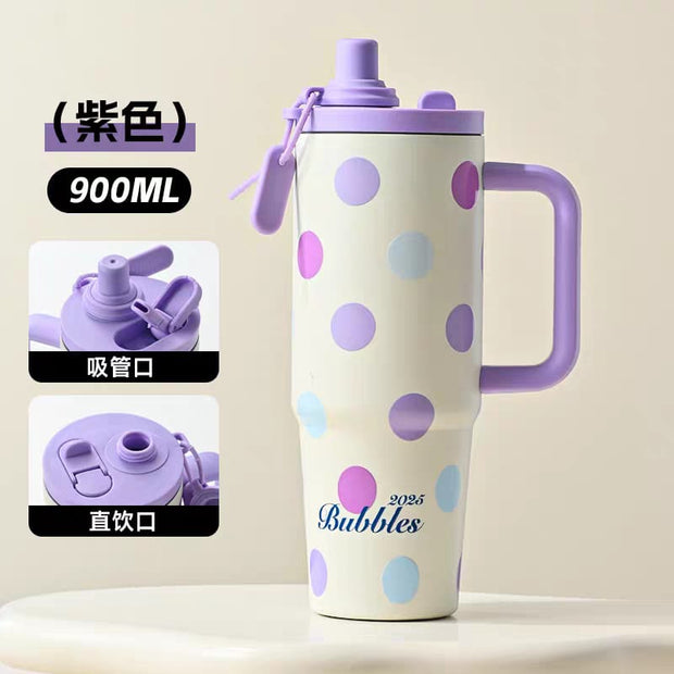 900ml Ice Tumbler - Tea Infuser, Dual Drink Lids