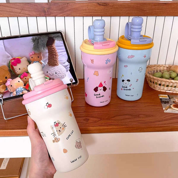 Lucky Cup Dual-Drink Tumbler - 600ml with Removable Tea Infuser