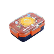 3-Compartments Stainless Steel Lunch Box - Leak-Proof & Bento Style