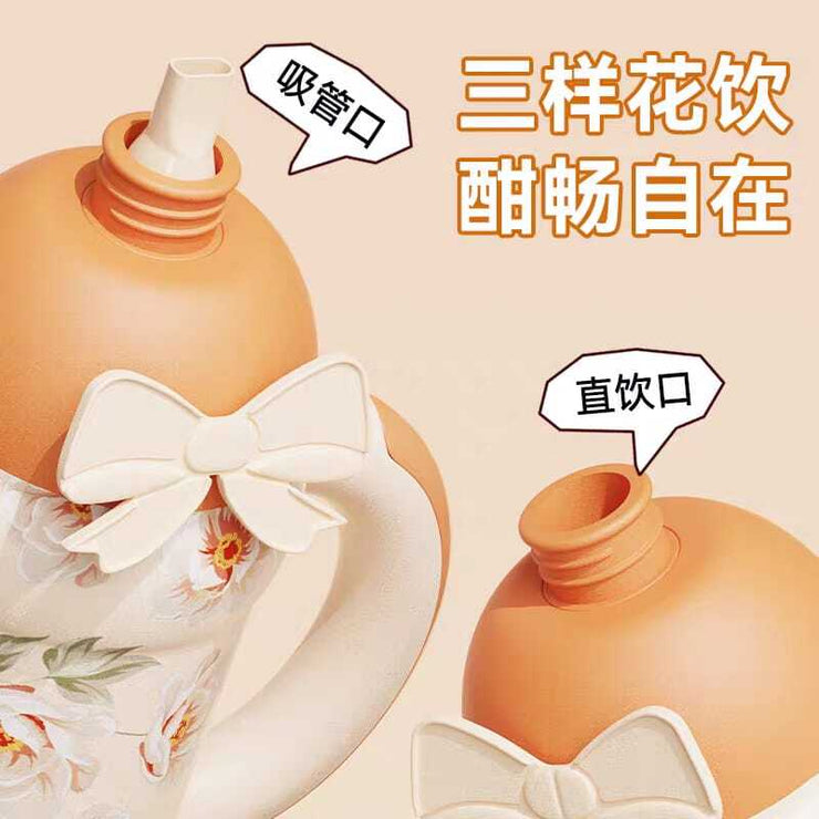 550ml Stainless Steel Tumbler - Dual Drinking Lids