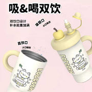 Steel Tumbler - 800ml Dual Drinking Lids, 12-Hour Heat Retention