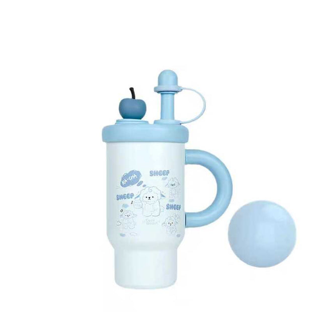 Steel Tumbler - 800ml Dual Drinking Lids, 12-Hour Heat Retention