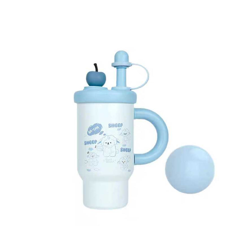 Steel Tumbler - 800ml Dual Drinking Lids, 12-Hour Heat Retention