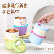 Double-Layer Steel Lunch Box - 1280ml Large Capacity