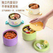 Double-Layer Steel Lunch Box - 1280ml Large Capacity