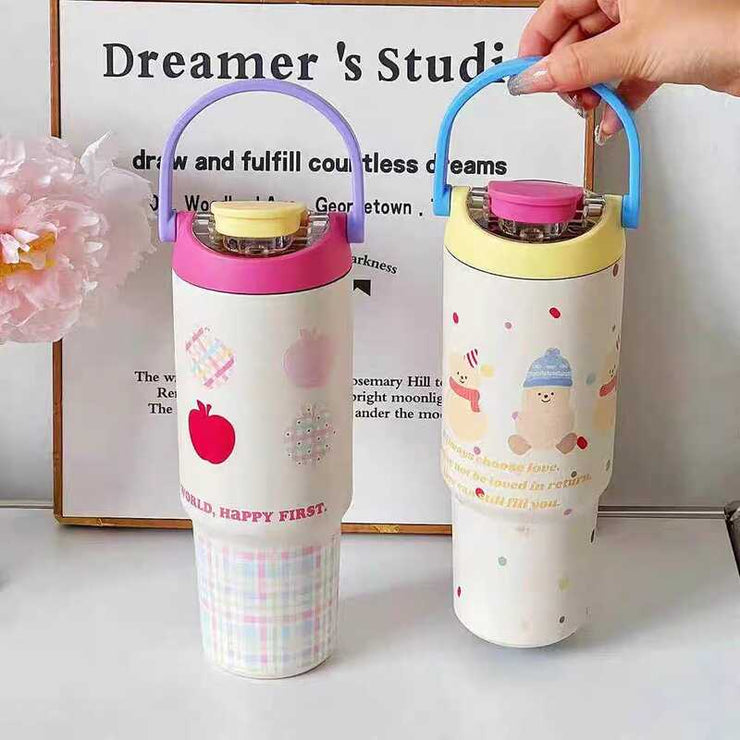 900ml 316 Stainless Steel Tumbler - Inspirational Quote Design