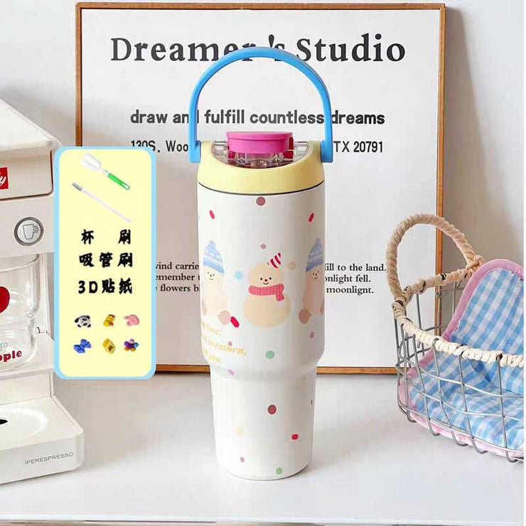 900ml 316 Stainless Steel Tumbler - Inspirational Quote Design