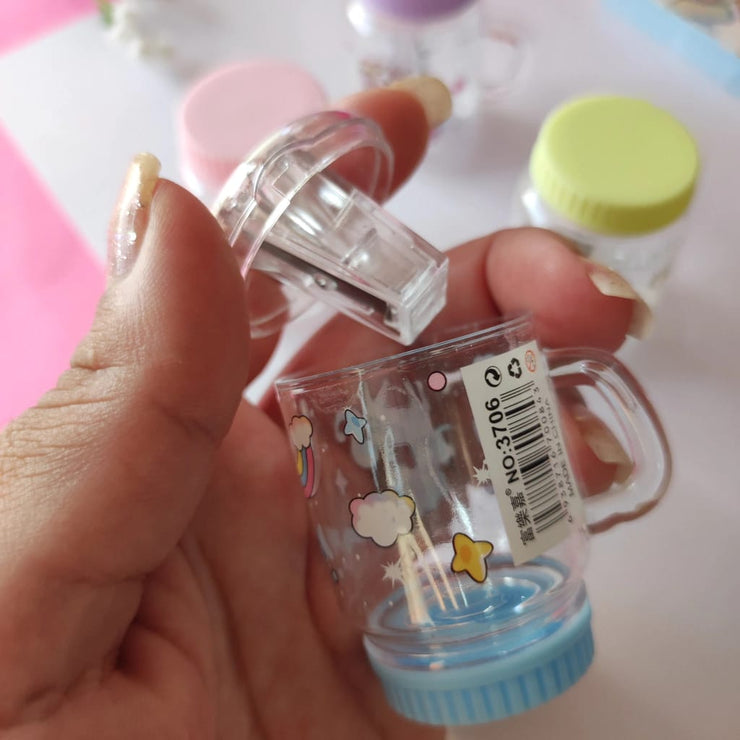 Unicorn Milk Tea Cup-Shaped Pencil Sharpener