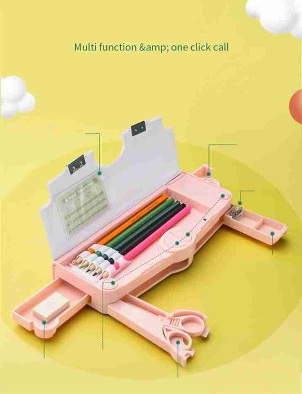 Kawaii Multifunctional Pencil Cases Stationary Box