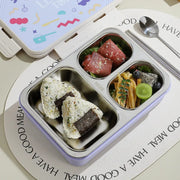 Stainless Steel 2 & 3  Compartment Hot & Cool Leak-Proof Bento Lunch Box