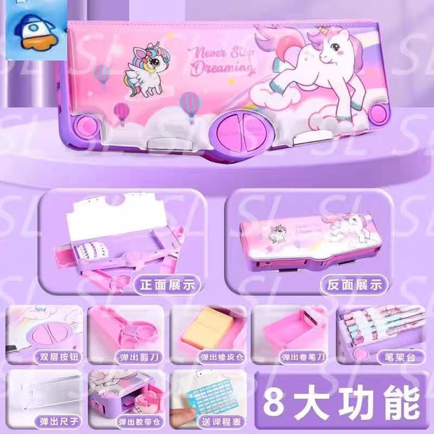 Kawaii Multifunctional Pencil Cases Stationary Box