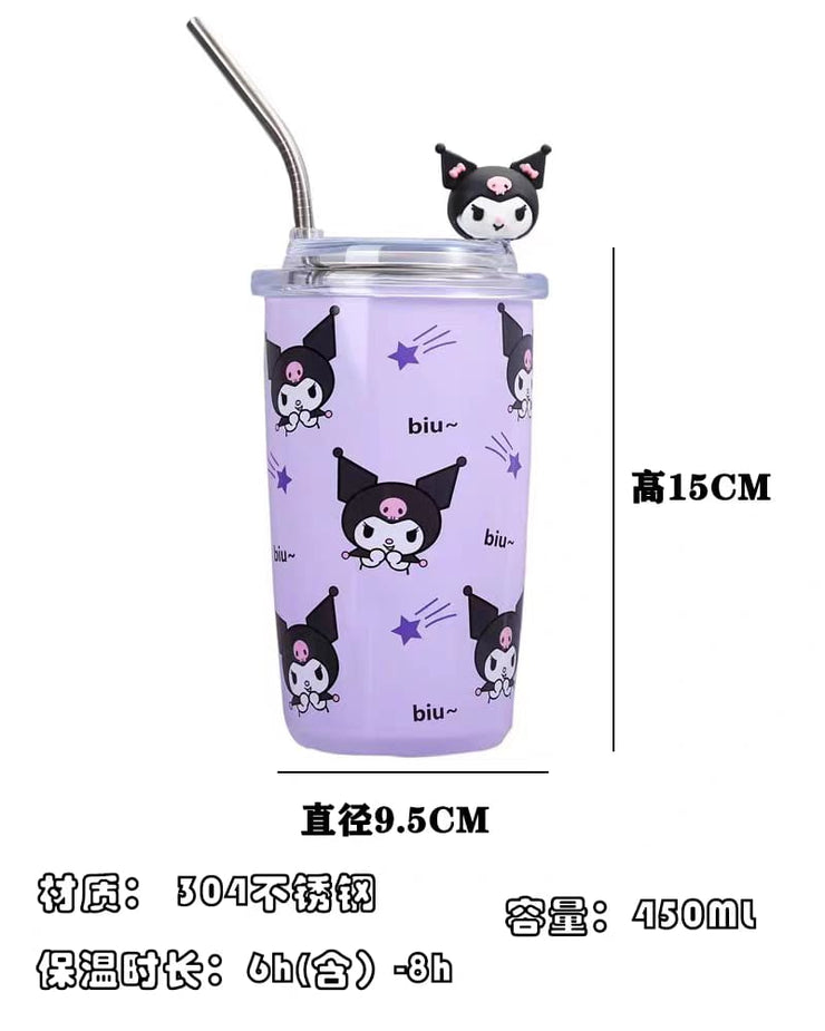 Sanrio 3D Character Tumblers - My Melody & Kuromi 