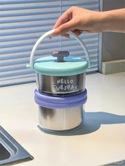 Double-Decker Stainless Steel Lunch Box