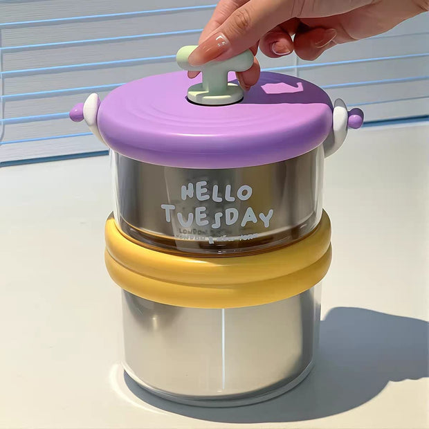 Double-Decker Stainless Steel Lunch Box