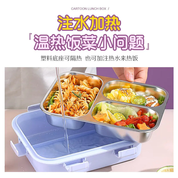 Stainless Steel Leakproof Bento Lunch Box - Apna Bazaar Lahore