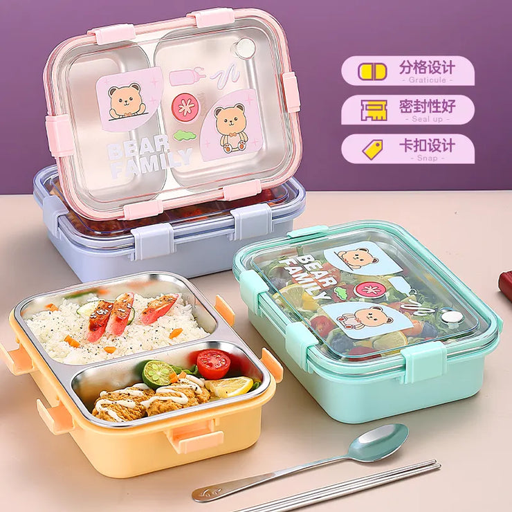 Stainless Steel Leakproof Bento Lunch Box - Apna Bazaar Lahore